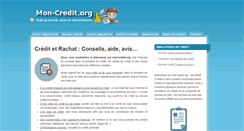 Desktop Screenshot of mon-credit.org