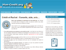 Tablet Screenshot of mon-credit.org